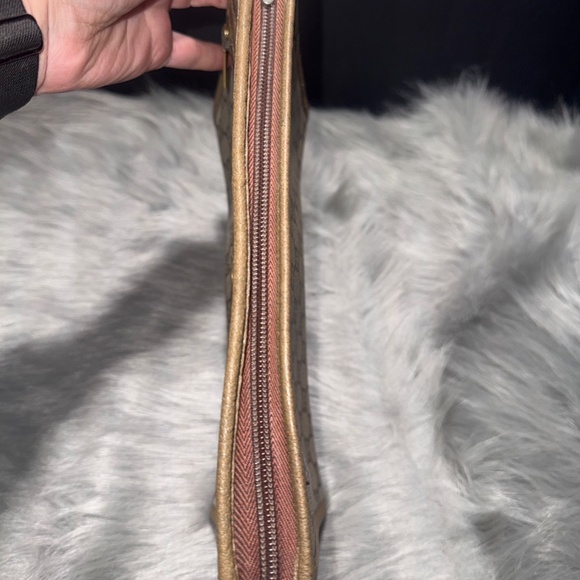 Gucci Plus Vintage Beige and Brown Monogram Pouch - Picture 3 of 12
